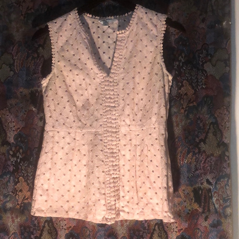 Banana republic petite laced blouse